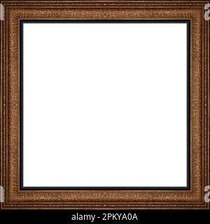 antique picture frames isolated on white background Stock Photo