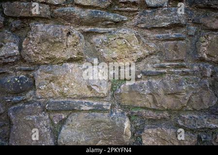 Old british stone wall texture. Stock Photo