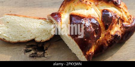 a freshly baked yeast loaf Stock Photo