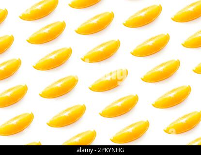 Orange slices on white backgroundbackground Stock Photo