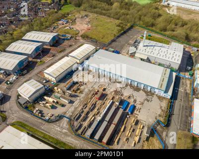 Random Drone Shots aerial Images From Stoke-On-Trent Stock Photo