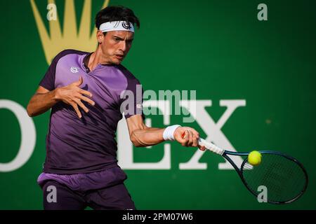 Roquebrune Cap Martin, France. 09th Apr, 2023. Marc-Andrea HUESLER of Swiss during the Rolex Monte-Carlo, ATP Masters 1000 tennis event on April 9, 2023 at Monte-Carlo Country Club in Roquebrune Cap Martin, France - Photo Matthieu Mirville/DPPI Credit: DPPI Media/Alamy Live News Stock Photo