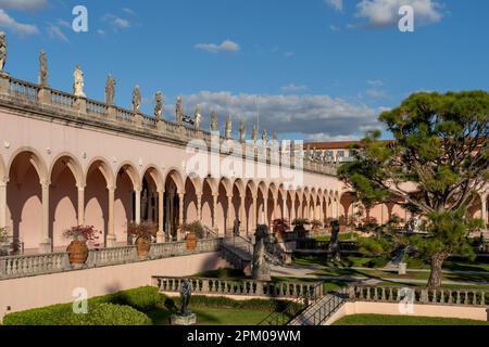 The Ringling museum of Art Courtyard in Sarasota, Florida, USA. Stock Photo