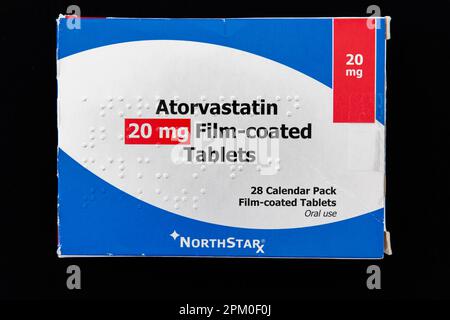 PHOTOGRAPH Atorvastatin 20mg pack by NorthStar Rx Stock Photo - Alamy