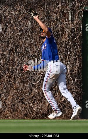 This is a 2022 photo of Bubba Thompson of the Texas Rangers baseball team.  This image reflects the Texas Rangers active roster as of Thursday, March  17, 2022 when this image was