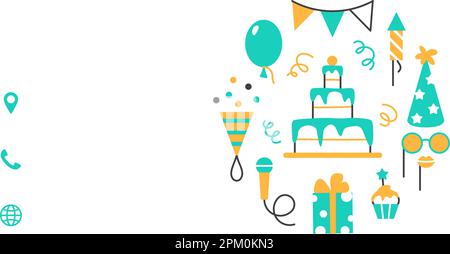 Party supplies business card template Stock Vector Image & Art - Alamy