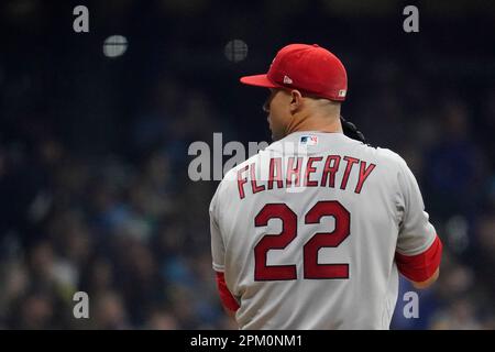 Cardinals' Jack Flaherty Shares Hug with Mom After Playoff Victory