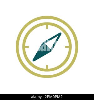 Compas vector isolated icon. Navigation sign. Graph symbol for travel and tourism web site and apps design, logo, app, UI Stock Vector