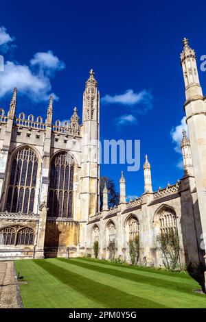 Exterior of King's College Chapel at Cambridge University, Cambridge, UK Stock Photo