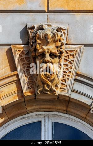 River Gods on Langside Halls: The Tweed Stock Photo