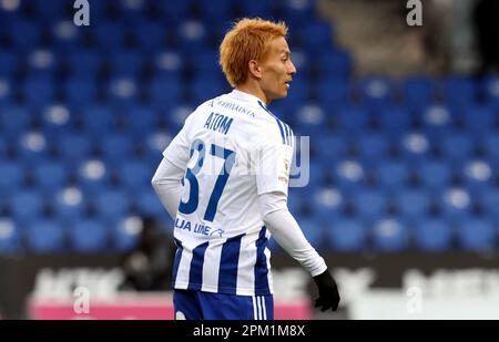 Helsinki, Finland. 5th Apr, 2023. Atomu Tanaka (HJK), April 5, 2023 - Football/Soccer : 2023 Veikkausliiga match between HJK Helsinki - FC Honka at Bolt Arena in Helsinki, Finland. Credit: Juha Tamminen/AFLO/Alamy Live News Stock Photo