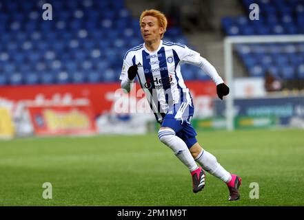 Helsinki, Finland. 5th Apr, 2023. Atomu Tanaka (HJK), April 5, 2023 - Football/Soccer : 2023 Veikkausliiga match between HJK Helsinki - FC Honka at Bolt Arena in Helsinki, Finland. Credit: Juha Tamminen/AFLO/Alamy Live News Stock Photo