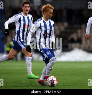 Helsinki, Finland. 5th Apr, 2023. Atomu Tanaka (HJK), April 5, 2023 - Football/Soccer : 2023 Veikkausliiga match between HJK Helsinki - FC Honka at Bolt Arena in Helsinki, Finland. Credit: Juha Tamminen/AFLO/Alamy Live News Stock Photo