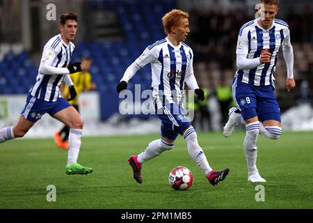 Helsinki, Finland. 5th Apr, 2023. Atomu Tanaka (HJK), April 5, 2023 - Football/Soccer : 2023 Veikkausliiga match between HJK Helsinki - FC Honka at Bolt Arena in Helsinki, Finland. Credit: Juha Tamminen/AFLO/Alamy Live News Stock Photo