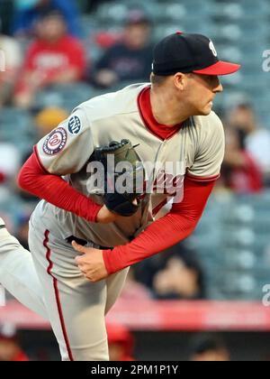 ANAHEIM, CA - APRIL 12: Washington Nationals catcher Keibert Ruiz