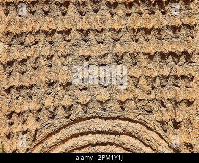 Background stone texture with pattern for product photography or background. Stock Photo