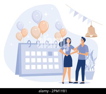 Website navigation bar concept, sponsoring web page, corporate landing page, online business representation, flat vector modern illustration Stock Vector