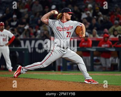 ANAHEIM, CA - APRIL 10: Washington Nationals second baseman