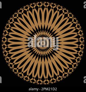 Gold Mandela Stock Vector