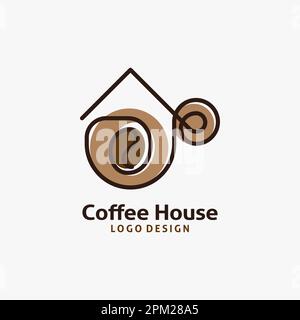 Coffee house logo design Stock Vector