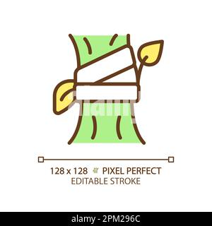 Grafting green RGB color icon Stock Vector