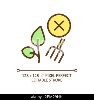 Rewilding green RGB color icon Stock Vector