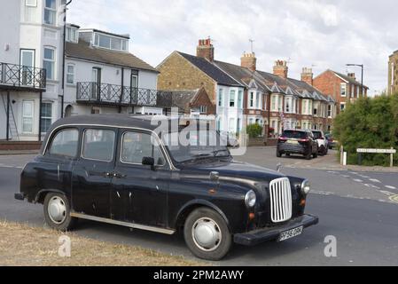 London Black Cab Stock Photo