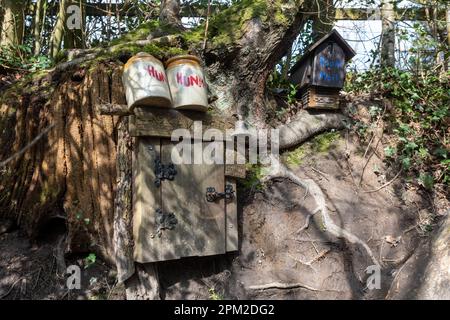 Winnie the Pooh's house, a place in Hundred Acre Wood where the AA ...