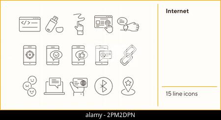 Internet icons Stock Vector