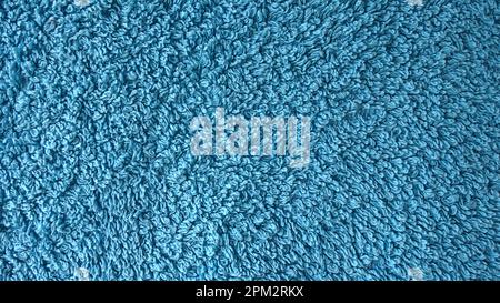macro of a blue carpet textile pattern Stock Photo