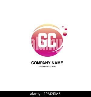 GC initial logo With Colorful Circle template Stock Vector Image & Art ...