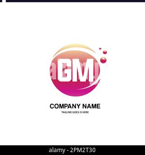 Initial Circle GM Letter Logo Creative Typography Vector Template. Creative  Letter GM logo Design Stock Vector Image & Art - Alamy