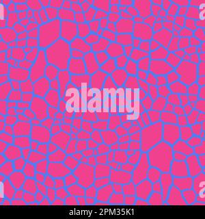 Seamless pink giraffe texture pattern. Vector Illustration. Stock Vector