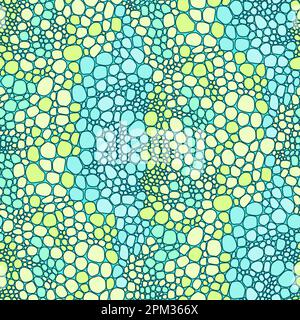 Seamless pattern Reptile scales endless skin. Vector background chameleon skin. Stock Vector