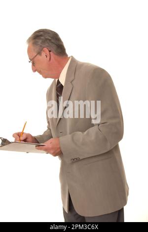 Senior businessman with a rather interesting expression Stock Photo