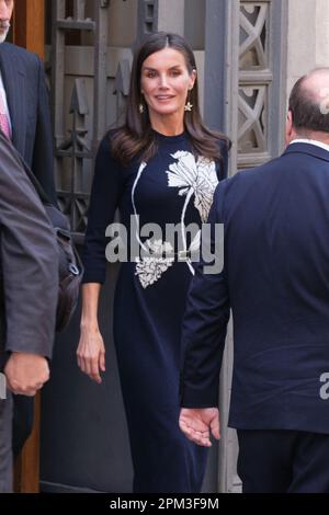 Madrid, Spain. 11th Apr, 2023. Queen Letizia of Spain attends the bicentenary of Ateneo De Madrid in Madrid. (Photo by Atilano Garcia/SOPA Images/Sipa USA) Credit: Sipa USA/Alamy Live News Stock Photo