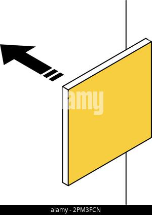 Soundproof walls and panels: Examples of noise reduction measures for rental properties, Vector Illustration Stock Vector