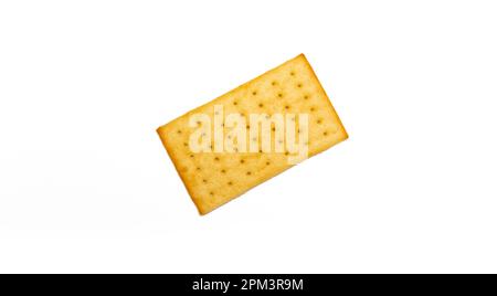 Crackers isolated on white background. Photo after some edits. Stock Photo