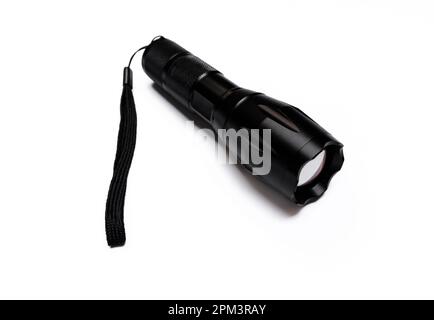 A flashlight isolated on white background. Stock Photo