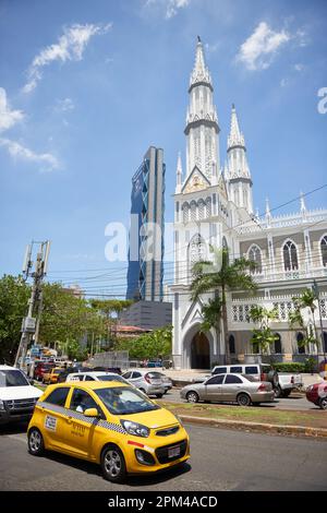 06-05-2016, View of the El Carmen Church, Panama City, Panama, Central America. Stock Photo