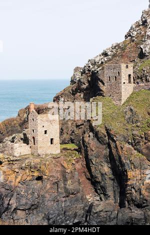 Botallack Mine ruins, North Coast of Kernow (Cornwall), UK Stock Photo