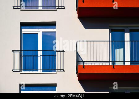 Stucco Railing red textured stucco balcony slab. steel picket railing. perspective ...