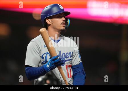 Los Angeles Dodgers' Miguel Vargas during a baseball game against the San  Francisco Giants in San Francisco, Monday, April 10, 2023. (AP Photo/Jeff  Chiu Stock Photo - Alamy