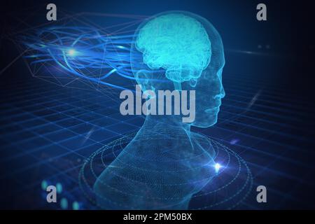 AI Chatbot, Artificial intelligence Technology Concept Stock Photo