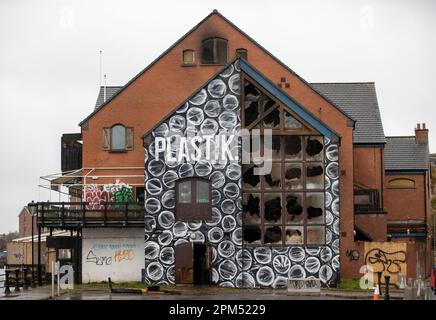 A fire has broken out shortly before 5pm at the former nightclub Plastik, that was also previously known as El Divino, in Belfast, with emergency appliances quickly putting the fire out. Picture date: Tuesday April 11, 2023. Stock Photo