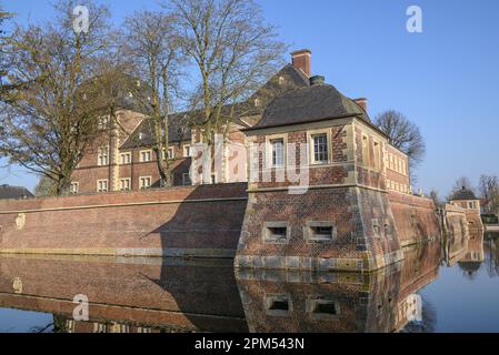 the city and the castle of Ahaus in germany Stock Photo