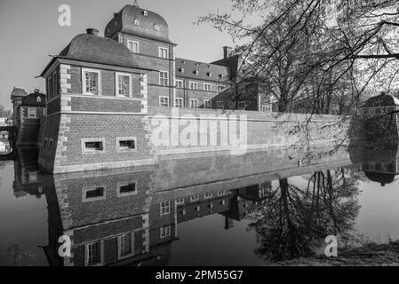 the city and the castle of Ahaus in germany Stock Photo