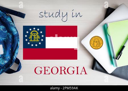 Study in Georgia. USA state. US education concept. Learn America concept. Stock Photo
