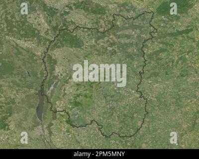 Chernihiv, region of Ukraine. Low resolution satellite map Stock Photo