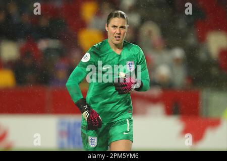 Gtech Community Stadium, London, UK. 11th Apr, 2023. Alzheimers Society International Football Friendly, England versus Australia; goalkeeper Mary Earps of England Credit: Action Plus Sports/Alamy Live News Stock Photo